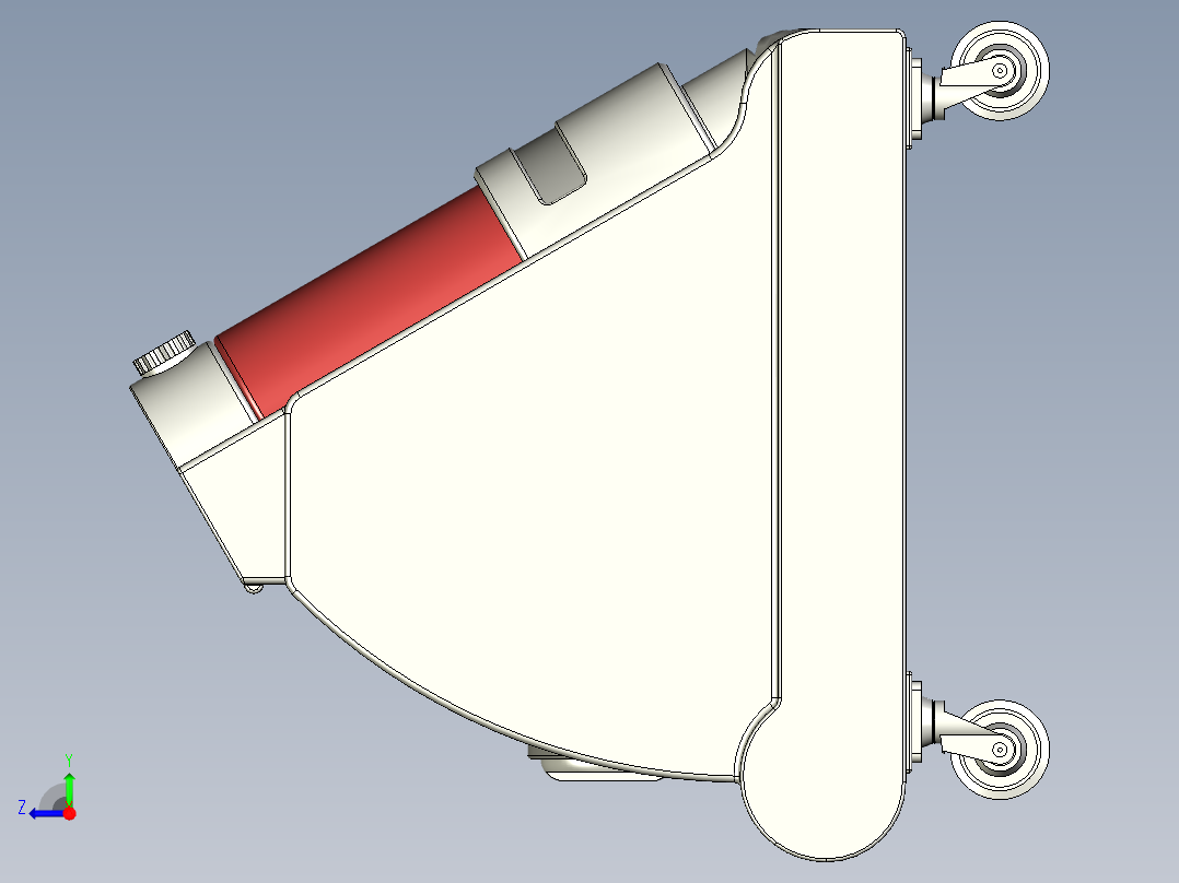 双瓶灭火装置右视图