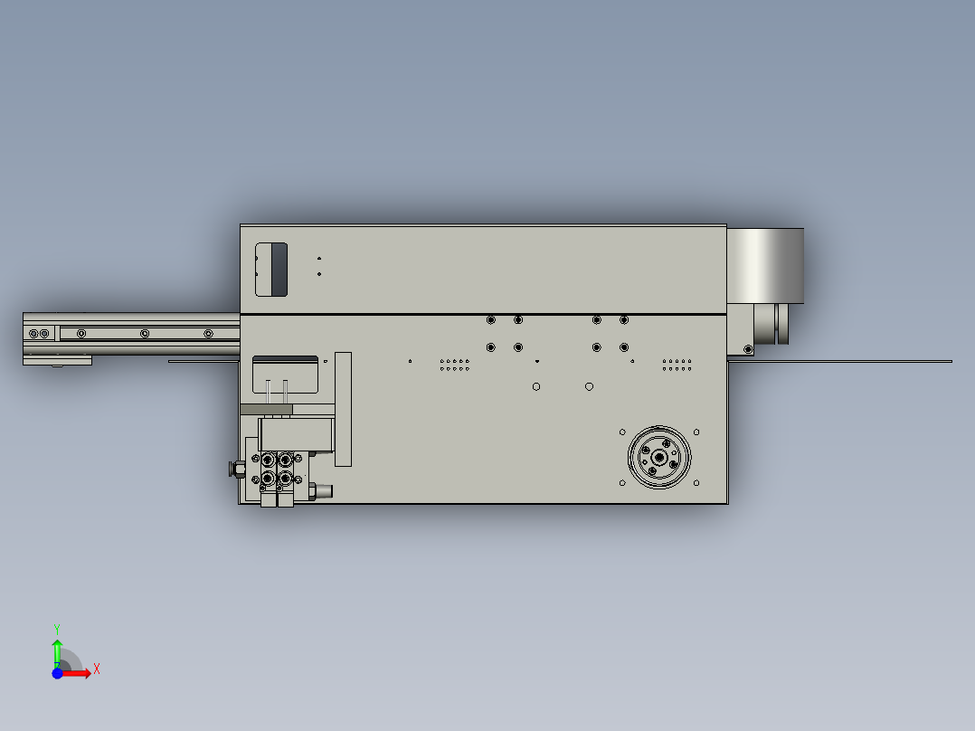 取料模组组件前视图