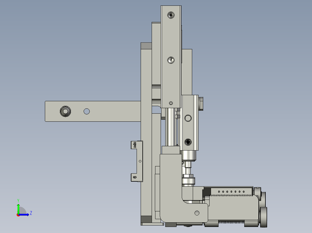 YWP200K4-20-04-00下夹胶组件左视图
