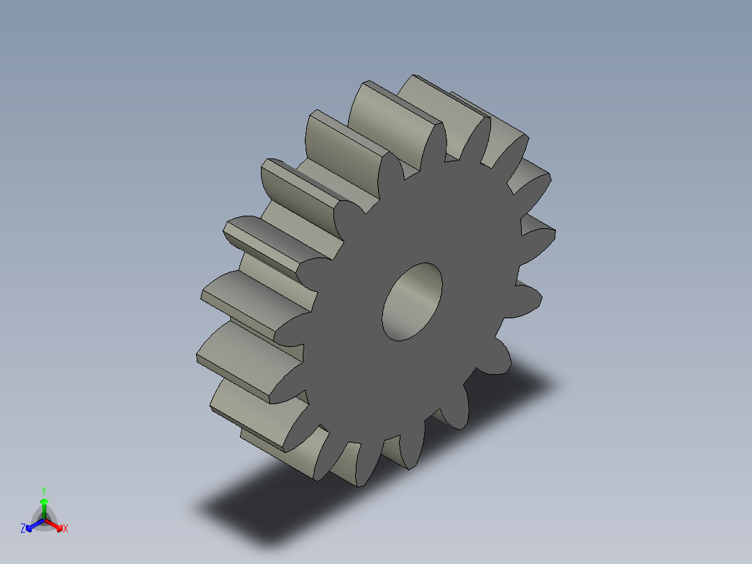 齿轮25M17T20PA12FW---S17A75H50L100N主视图