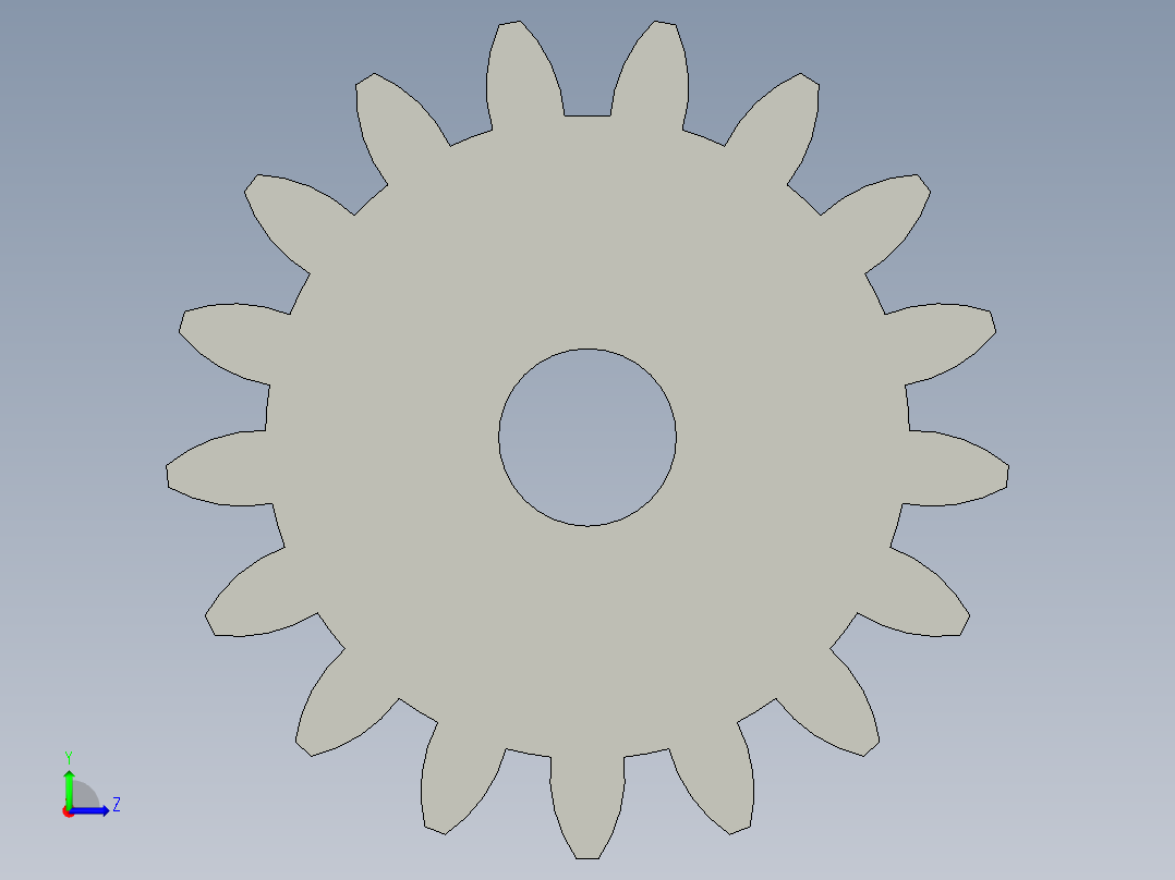 齿轮25M17T20PA12FW---S17A75H50L100N左视图