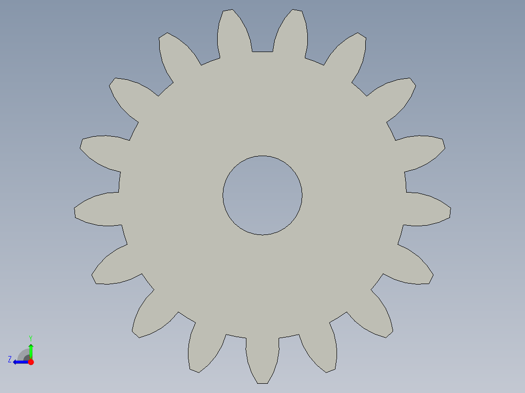 齿轮25M17T20PA12FW---S17A75H50L100N右视图