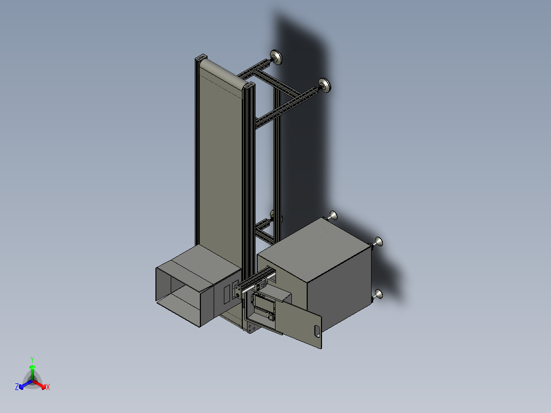 基于MES系统的自动扫码装置主视图