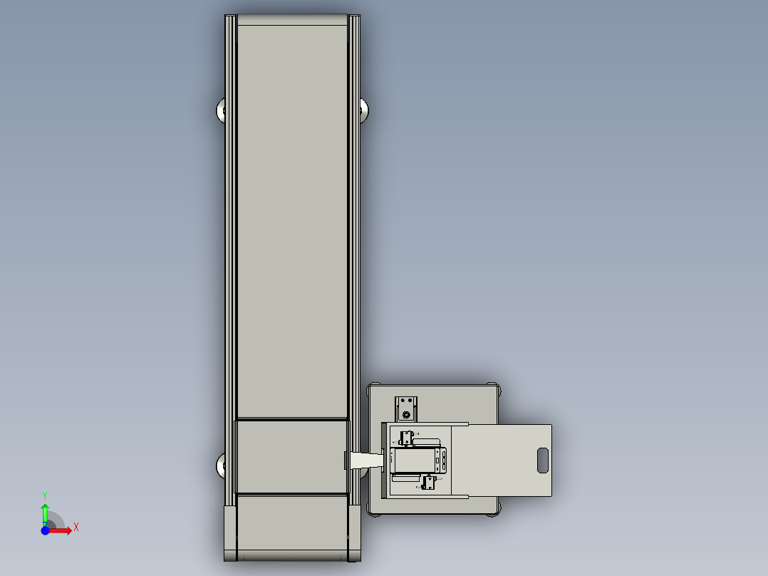 基于MES系统的自动扫码装置前视图