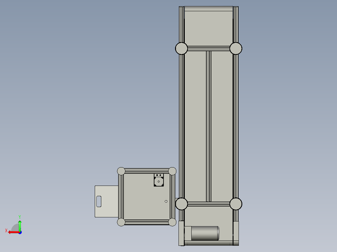 基于MES系统的自动扫码装置后视图