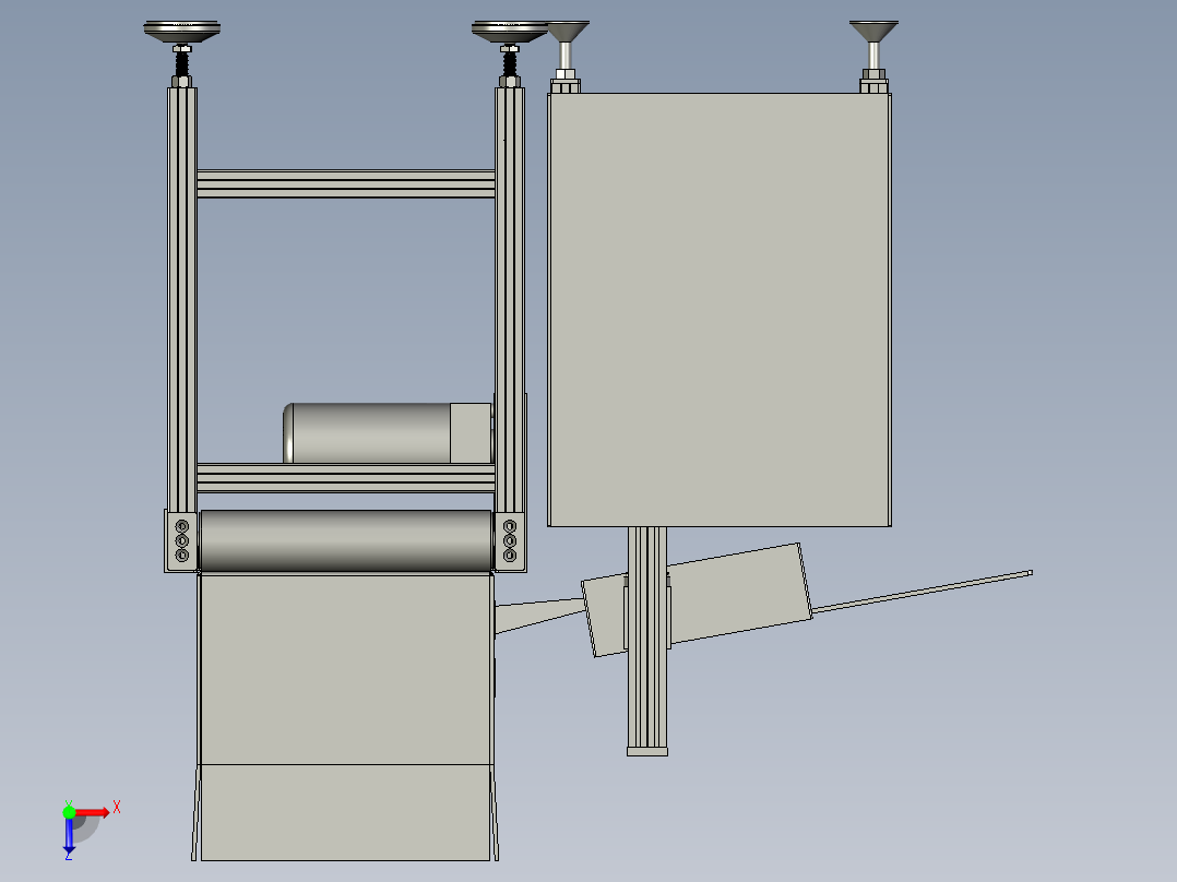 基于MES系统的自动扫码装置俯视图