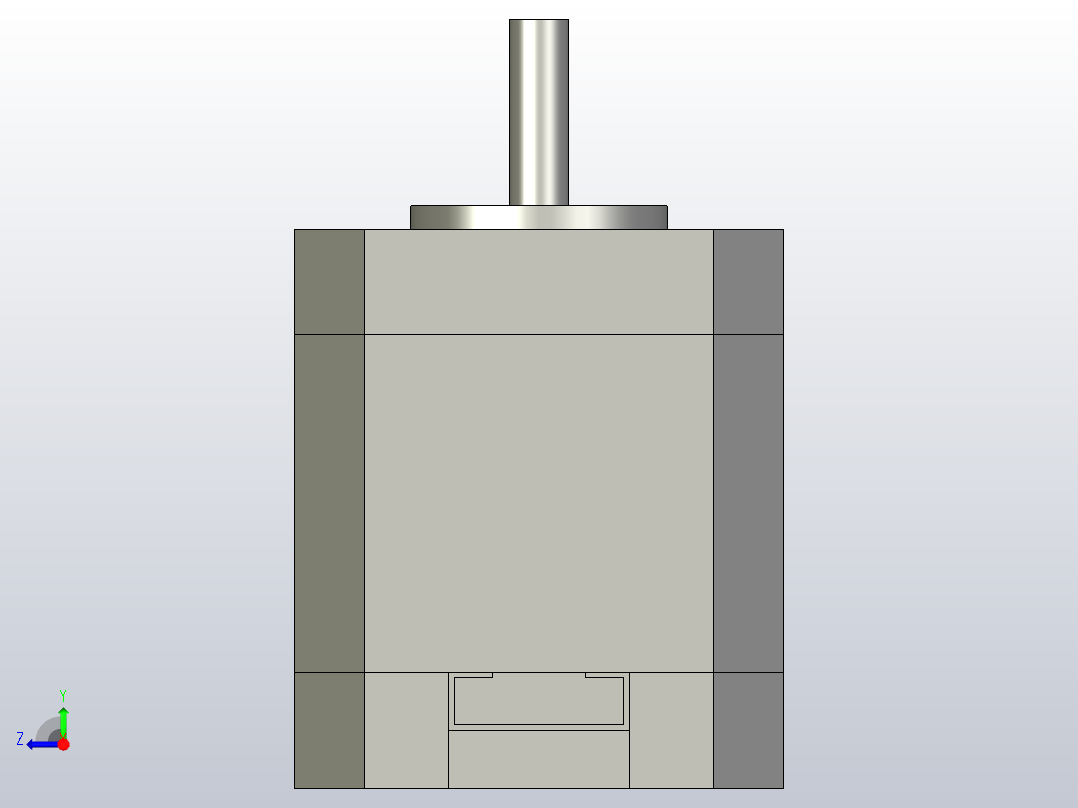 步进电机Nema17右视图