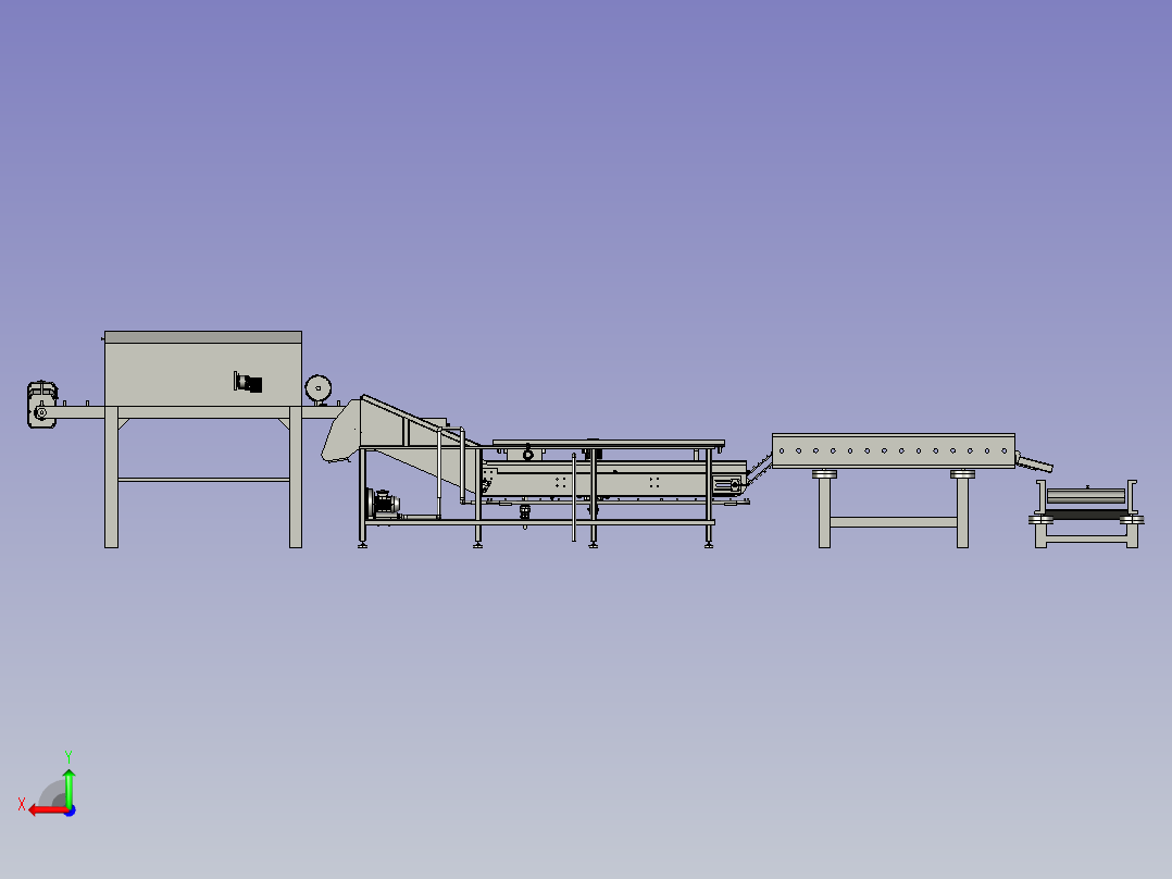 大葱清洗一体机后视图