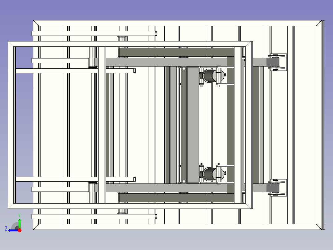 多用途剪叉式升降台右视图