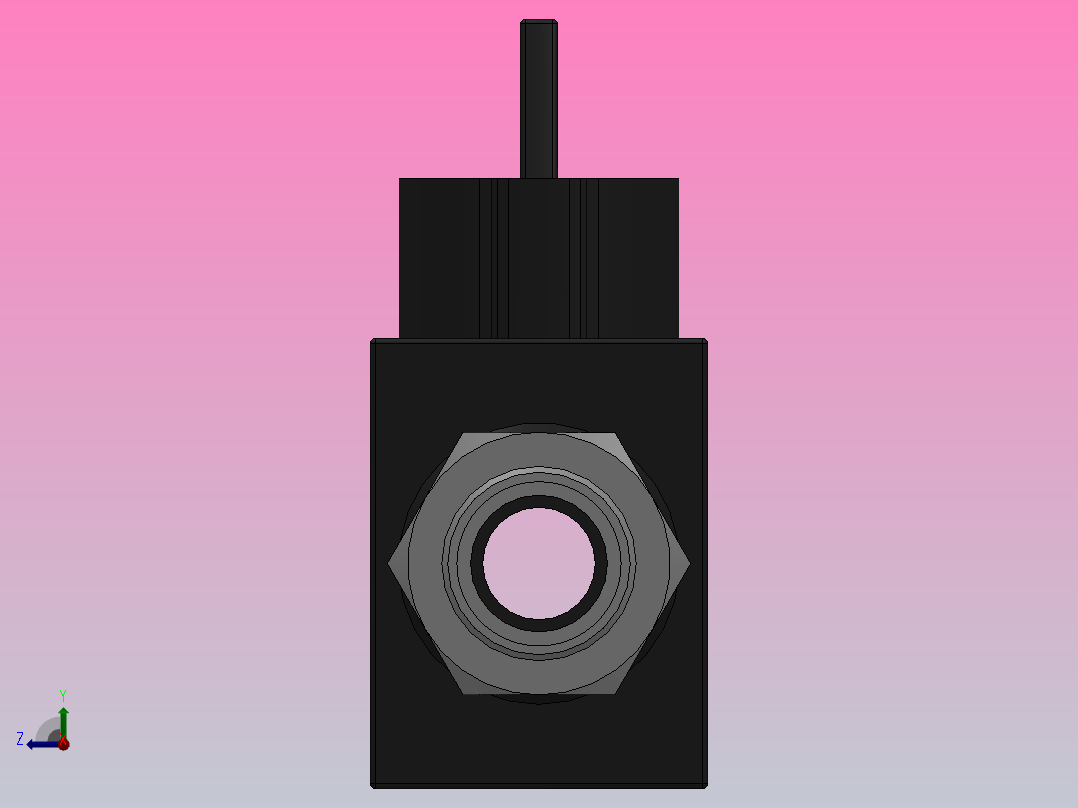 HVFS-G 由插管流向螺纹端型-G螺纹[HVFS06-G01(B)]后视图