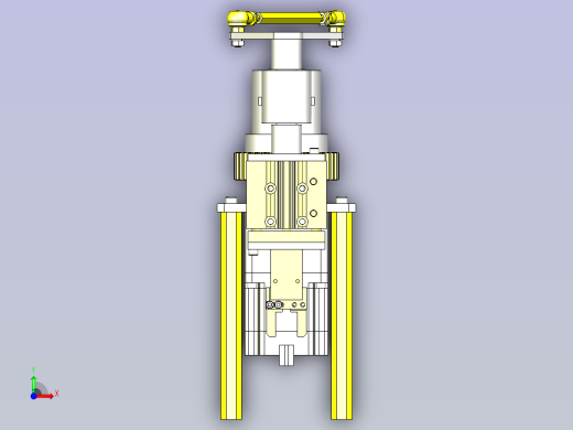 一款工件反转转移机构3D图纸前视缩略图