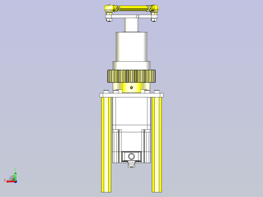 一款工件反转转移机构3D图纸后视缩略图