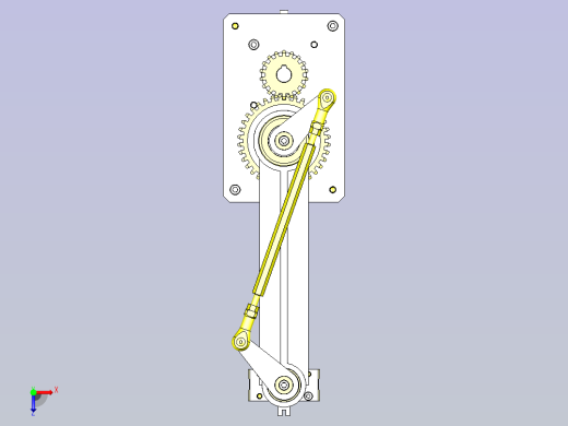 一款工件反转转移机构3D图纸俯视缩略图