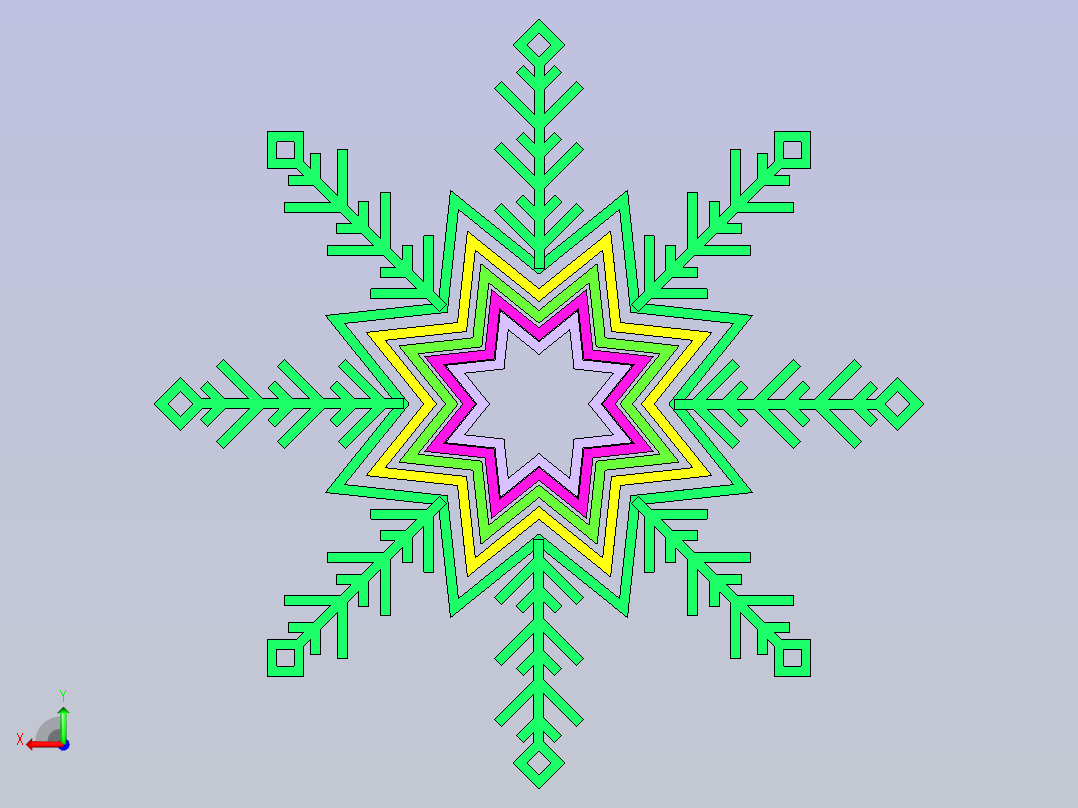 雪花2后视图