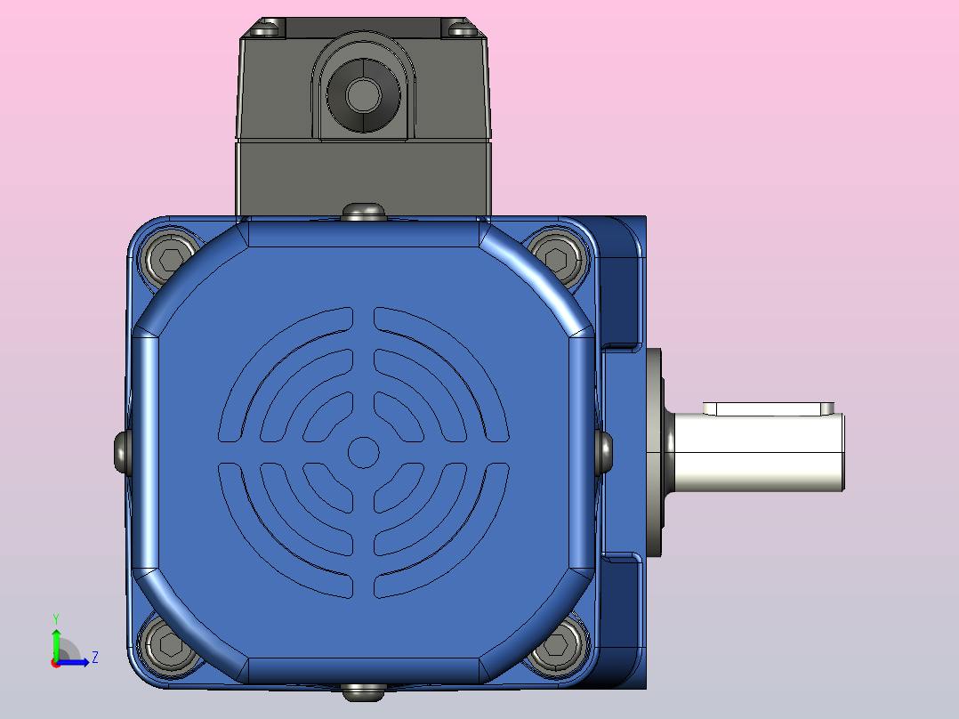 YB电磁制动电机120yb02-180左视图