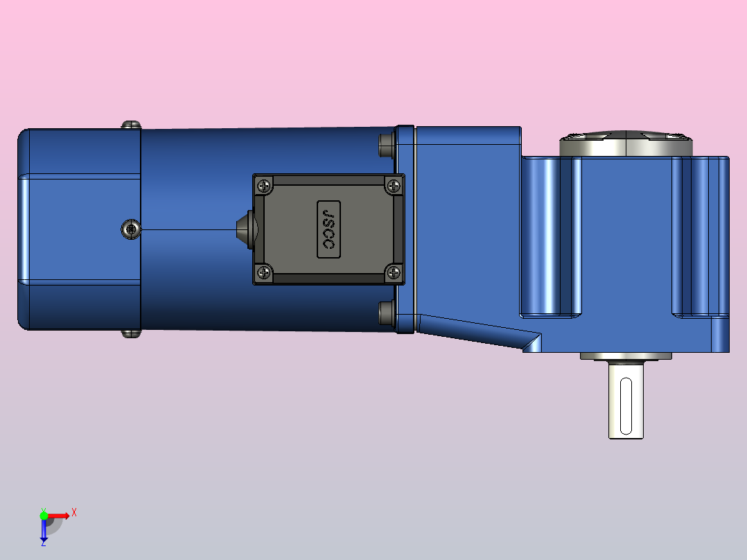 YB电磁制动电机120yb02-180俯视图