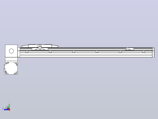 机器人皮带驱动直线轴TPA-GCB-150-P80-L550-LP-M75-N3右视缩略图