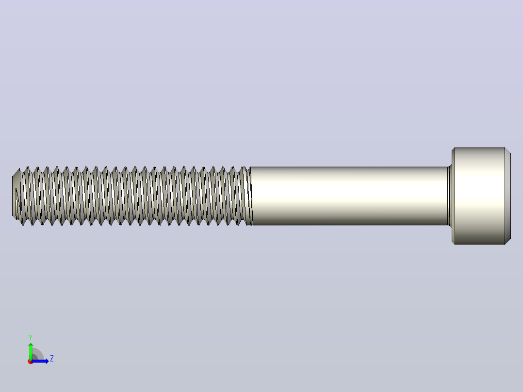 DIN_EN_ISO_4762_M6x45.ipt内六角螺钉左视图