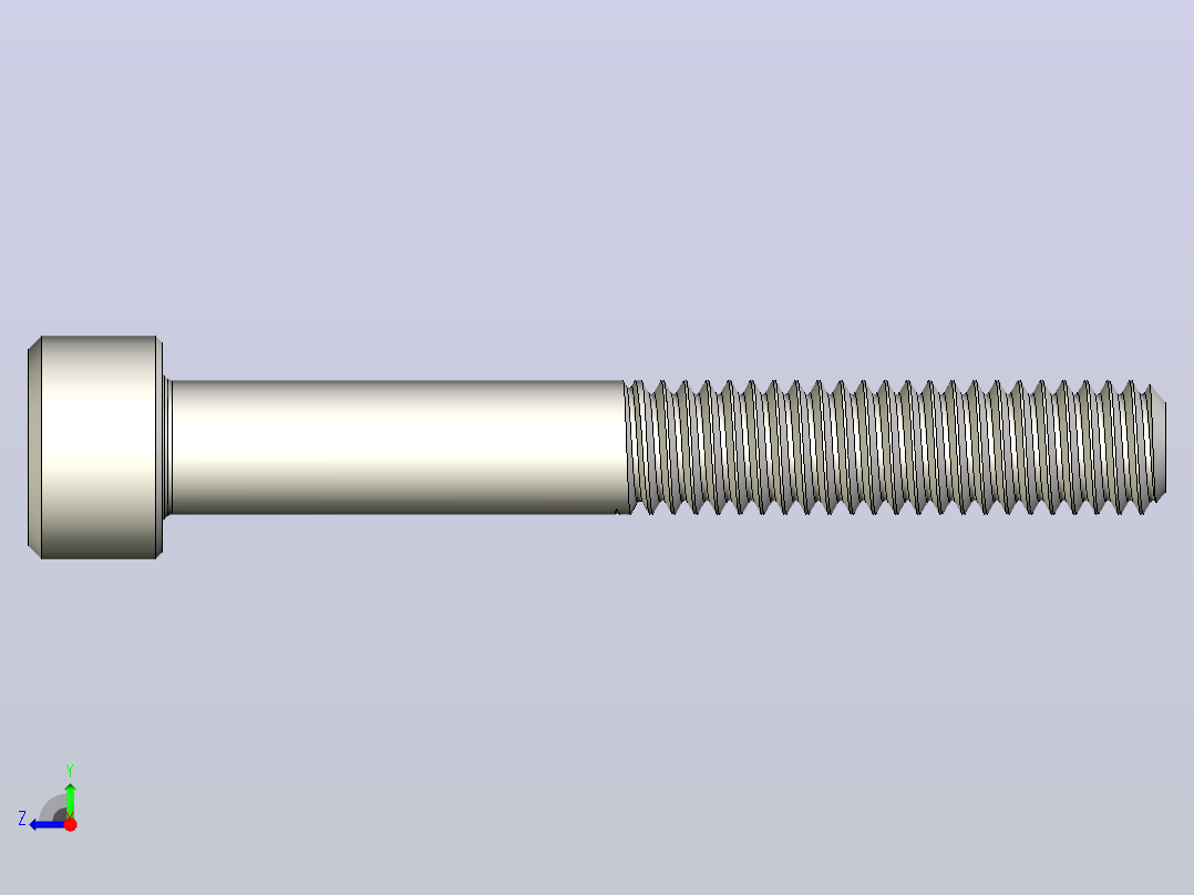 DIN_EN_ISO_4762_M6x45.ipt内六角螺钉右视图