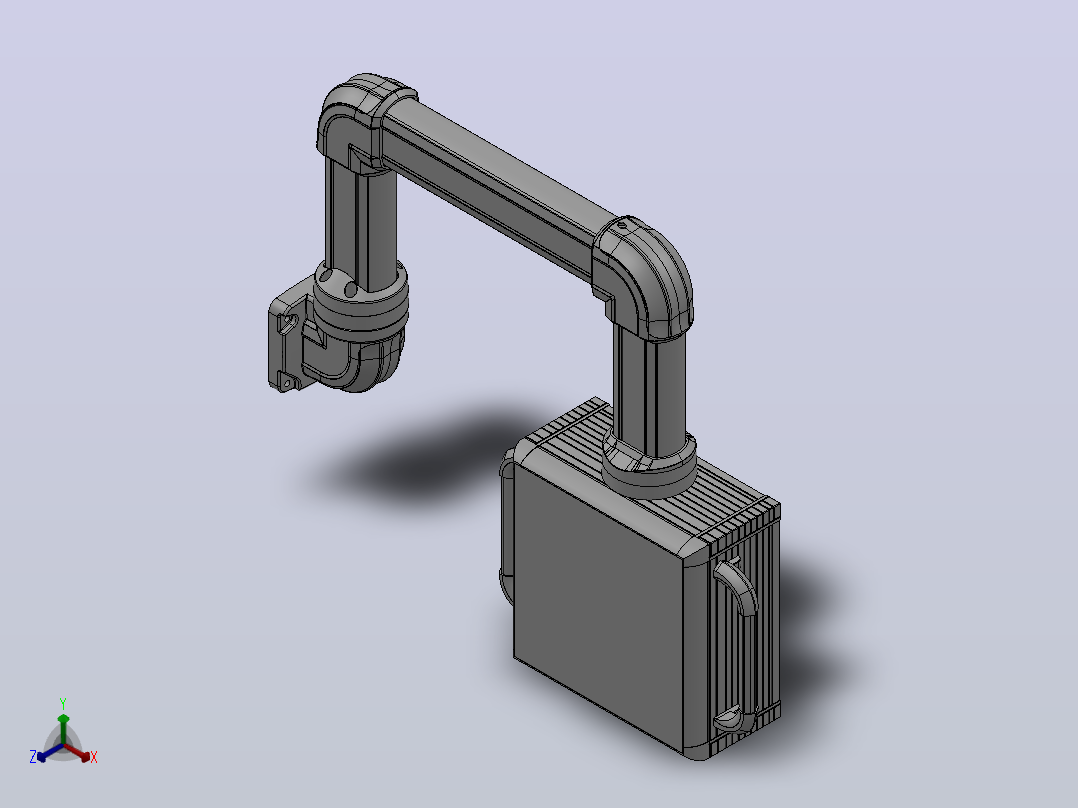 操作箱-D2-垂直墙座-转角-转交-箱体链接器60-95[操作箱-D2-垂直墙座-转角-转交-箱体链接器-500-400]正等轴测图
