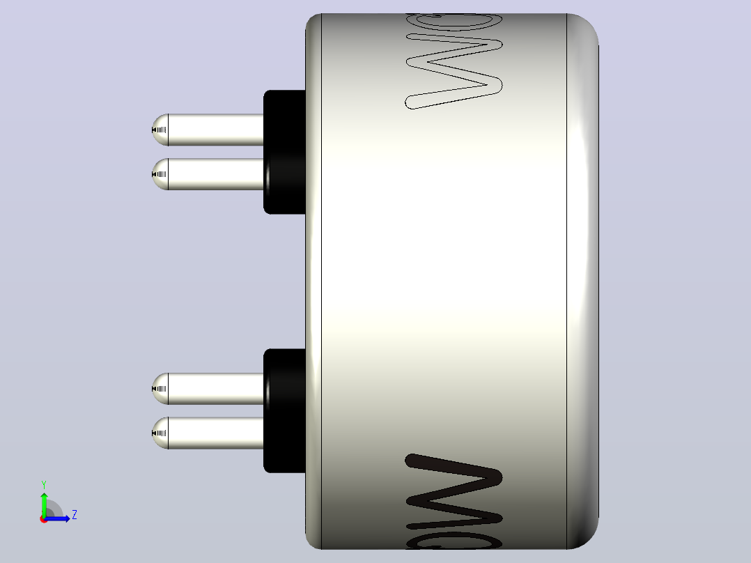 MQ-8氢H2气体传感器左视图