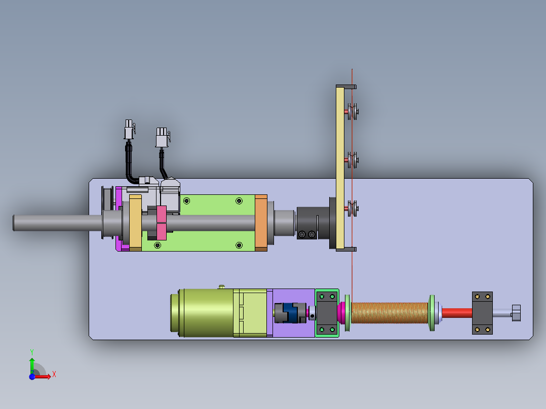 伺服缠绕机构sw20前视图
