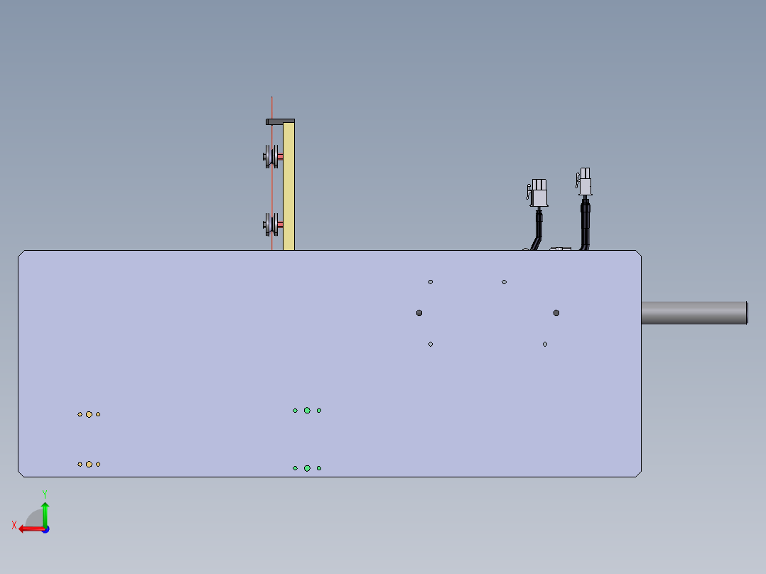 伺服缠绕机构sw20后视图