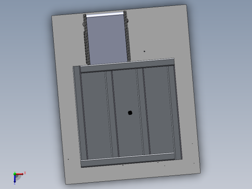 并联机器人分拣工作站3D模型俯视缩略图