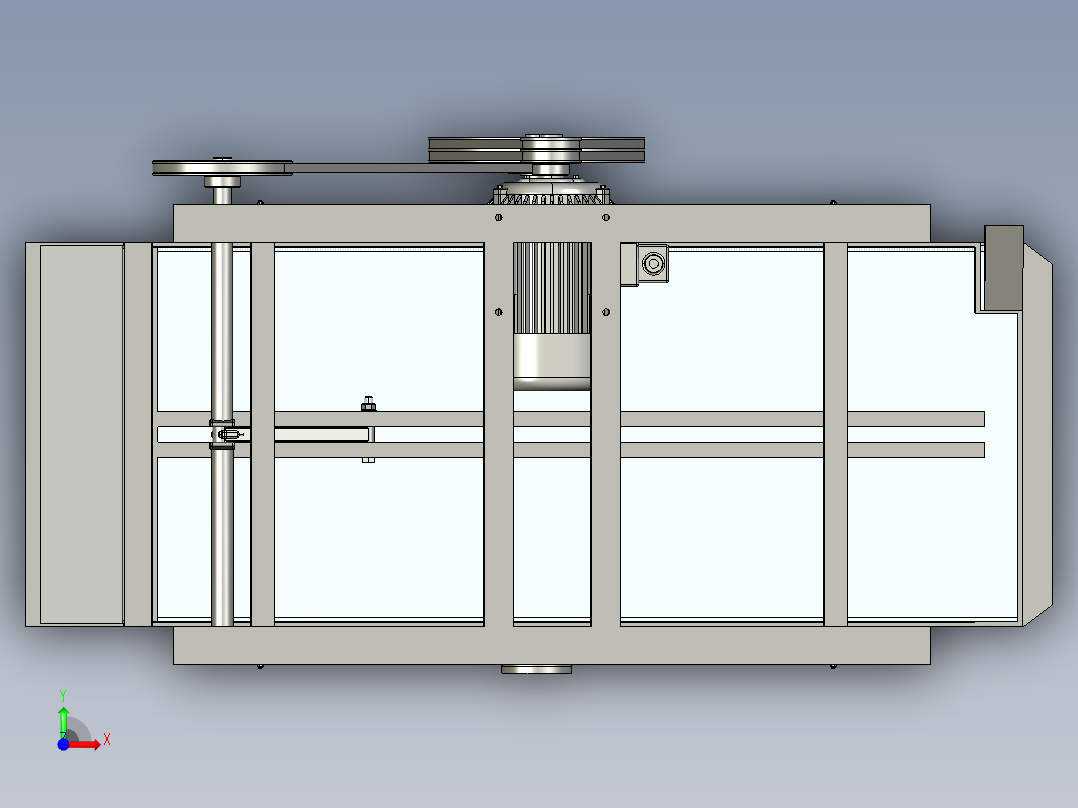 花生剥壳去壳机（cad+pro+说明书）前视图