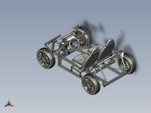 开源汽车设计图纸TABBY EVO底盘三维数模 stp格式