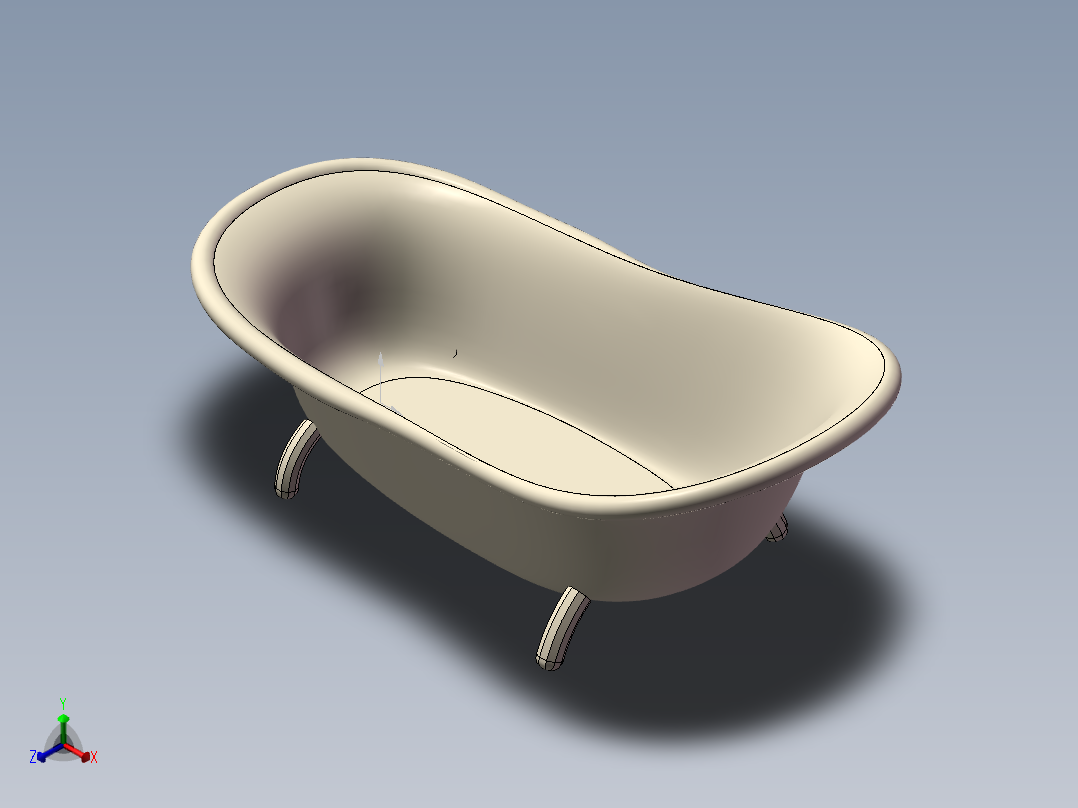 浴缸正等轴测图