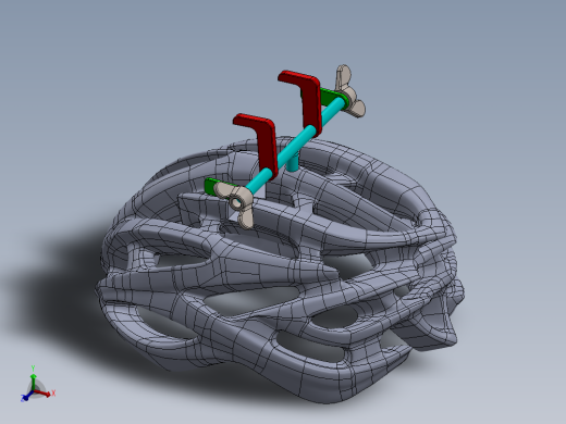 带手机支座的头盔