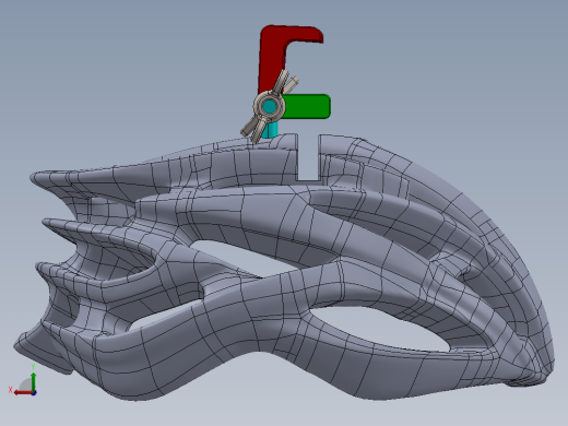 带手机支座的头盔后视缩略图
