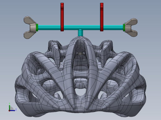 带手机支座的头盔左视缩略图