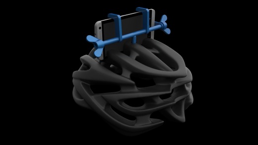 带手机支座的头盔缩略图