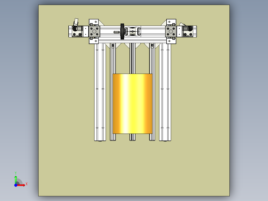 手动起重小车前视图
