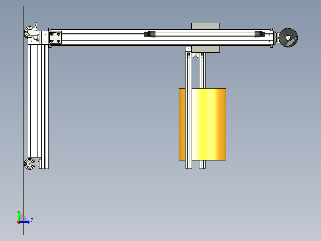 手动起重小车左视图
