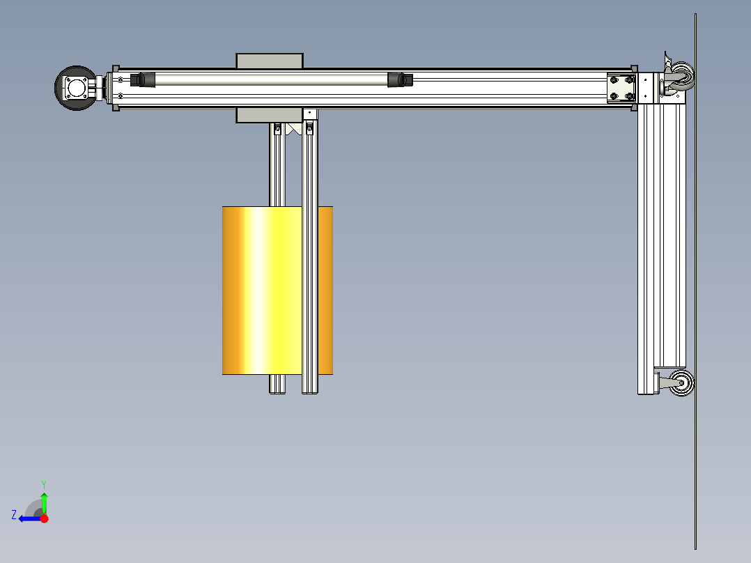 手动起重小车右视图