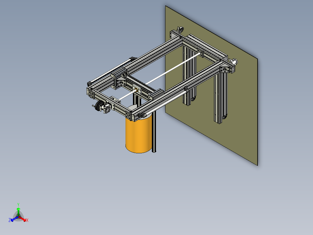 手动起重小车正等轴测图