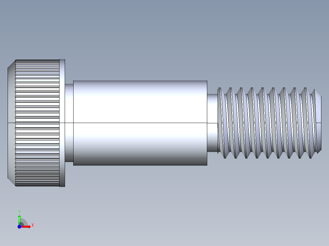 公制SH螺栓选择（DME）-SB DME PM10 x20.STEP前视图