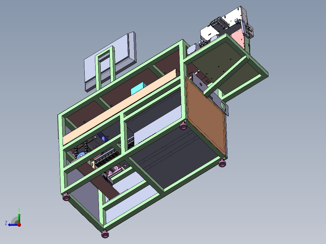 镍氢锂电池电压及内阻检测分选验电机右视图