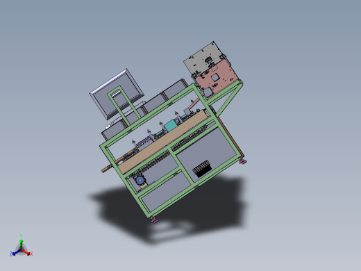 镍氢锂电池电压及内阻检测分选验电机正等轴测缩略图