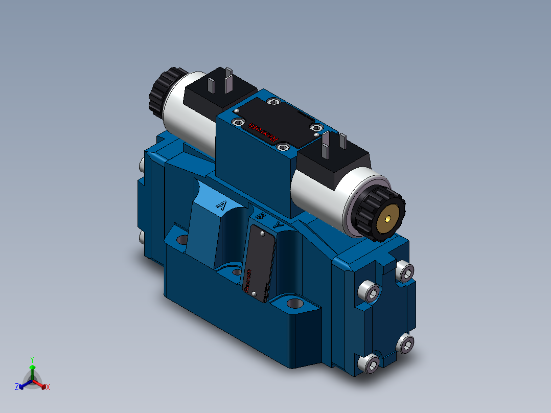 力士乐液压阀-4WEH_16正等轴测图