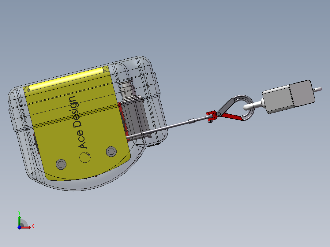 便携式绞盘机牵引越障工艺及装置设计前视图