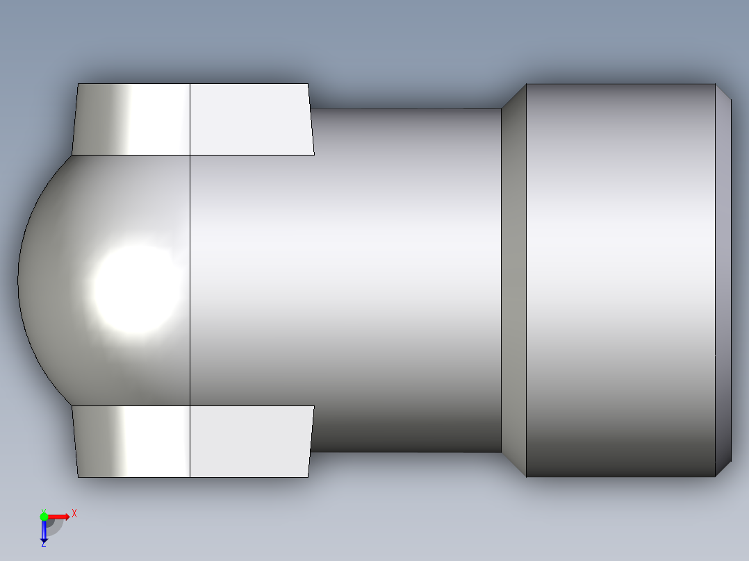 卡套式工业通用硬管接头EO_Weld_elbown_WAS16SX俯视图