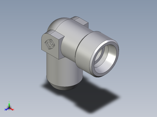 卡套式工业通用硬管接头EO_Weld_elbown_WAS16SX正等轴测缩略图