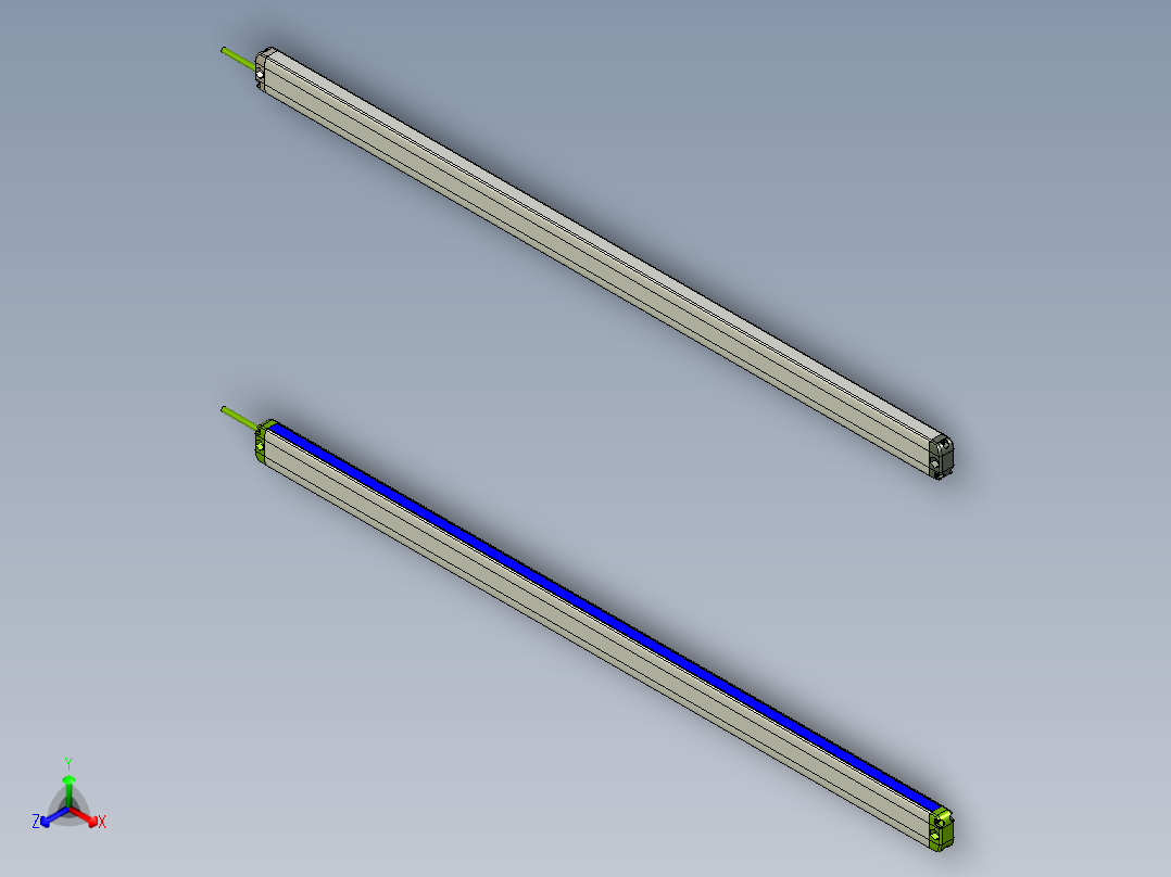 安全_区域传感器H2TLS3020_3D正等轴测图