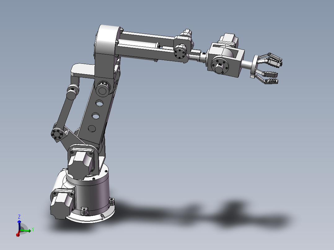 四爪水果采摘机sw三维+CAD