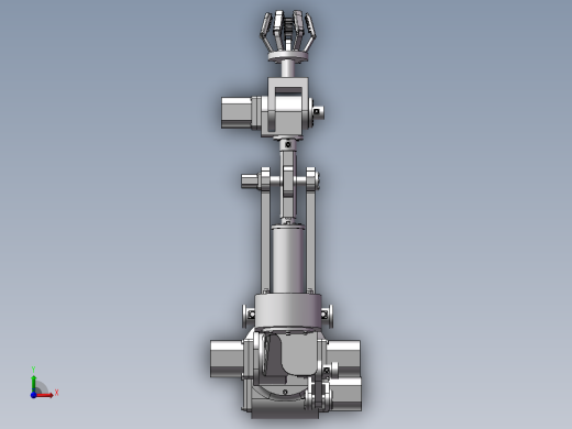 四爪水果采摘机sw三维+CAD前视缩略图