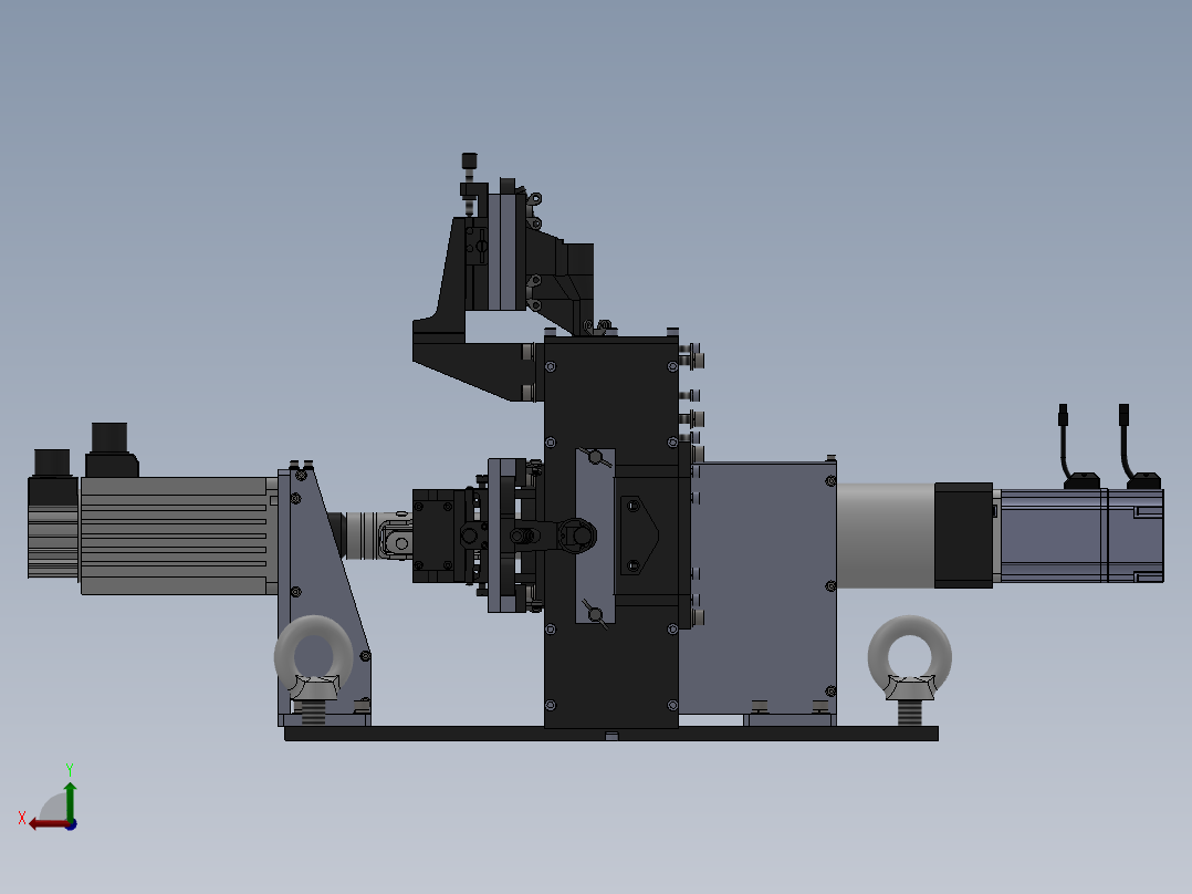 传感器测试台后视图